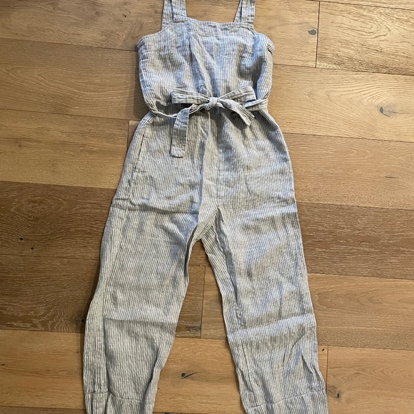 Everlane Linen Jumpsuit Square Neck - Picture 3 of 7